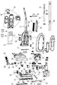 Part Location Diagram of RO-910355 Dirt Devil Style 12 Belt / 2 Pack